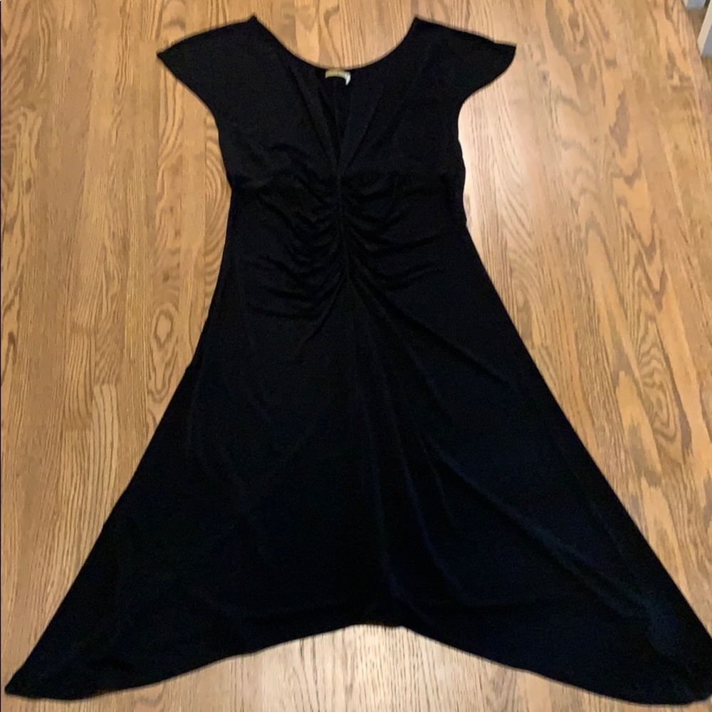 DONATED Max Studio black ruched dress